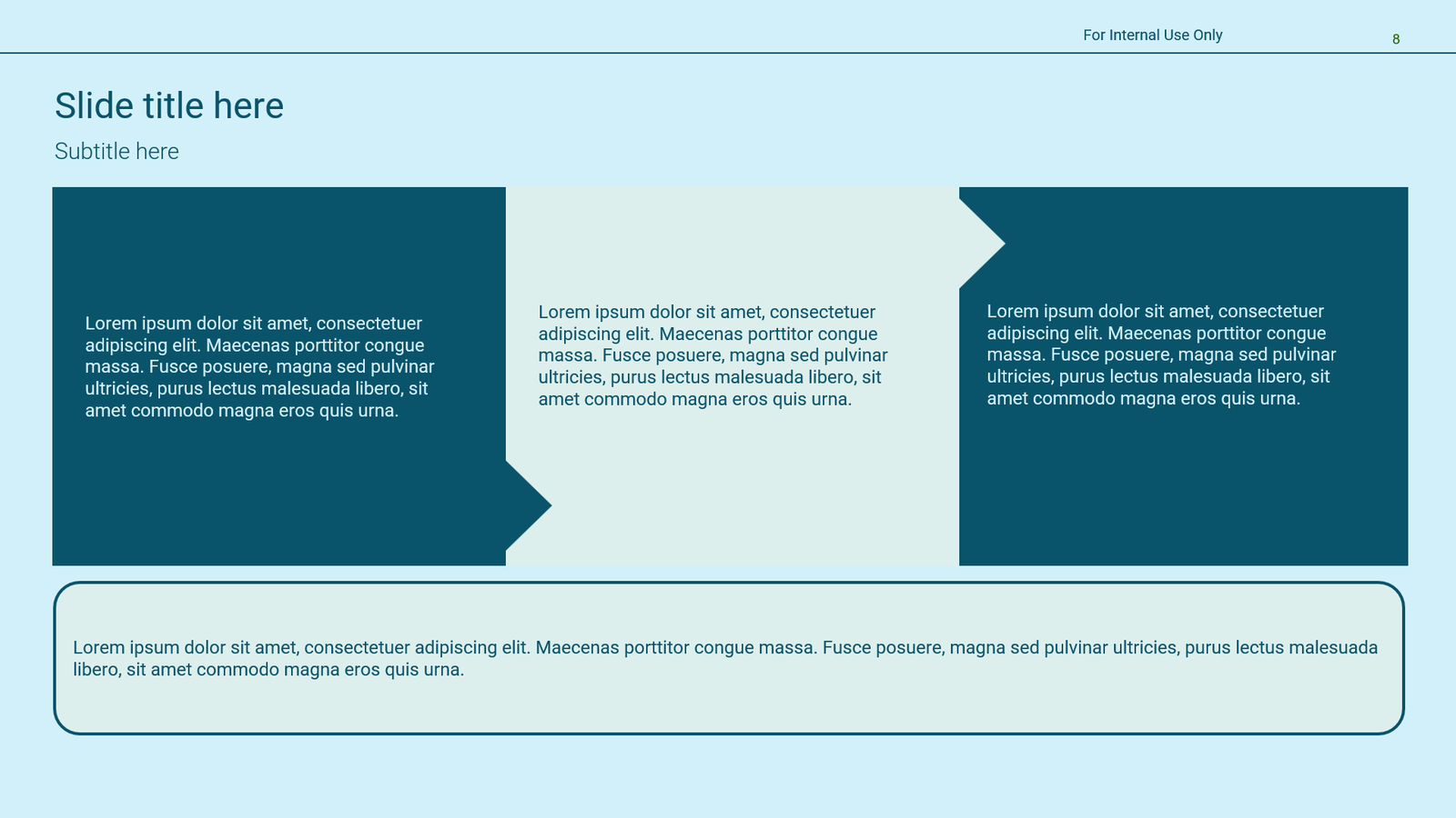 Neutral comparison section colour slide sample